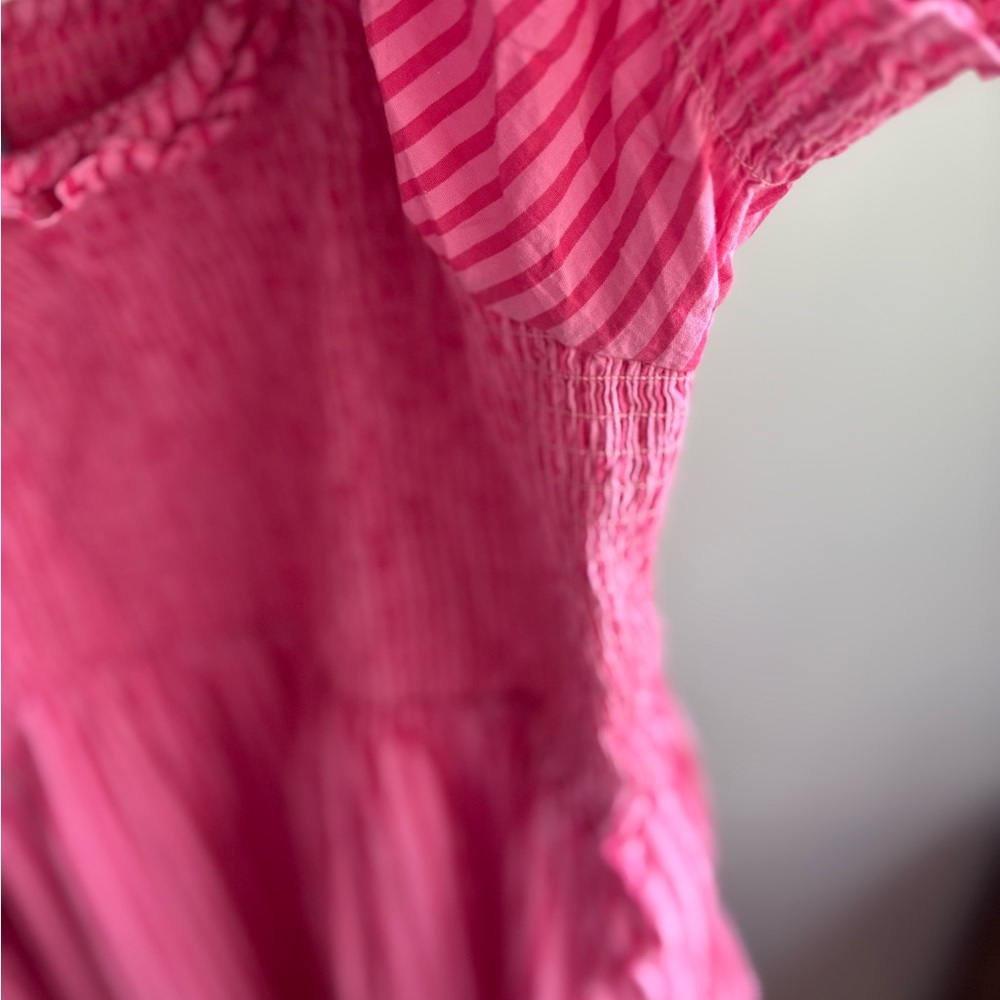 Draper James Pink Striped Mini Dress - Picture 5 of 8